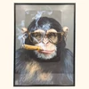 Szivarozó hipster majom kép - ajándék kiegészítő - ajándékcsomag rendelés - ajándék házhozszállítás