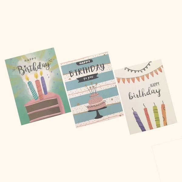 Születésnapi kártya borítékkal - ajándék kiegészítő - ajándékcsomag rendelés - ajándék házhozszállítás