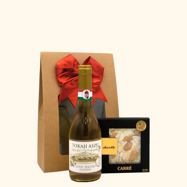„Aszú &amp;amp; Cream„ bor ajándékcsomag rendelés - ajándék házhozszállítás