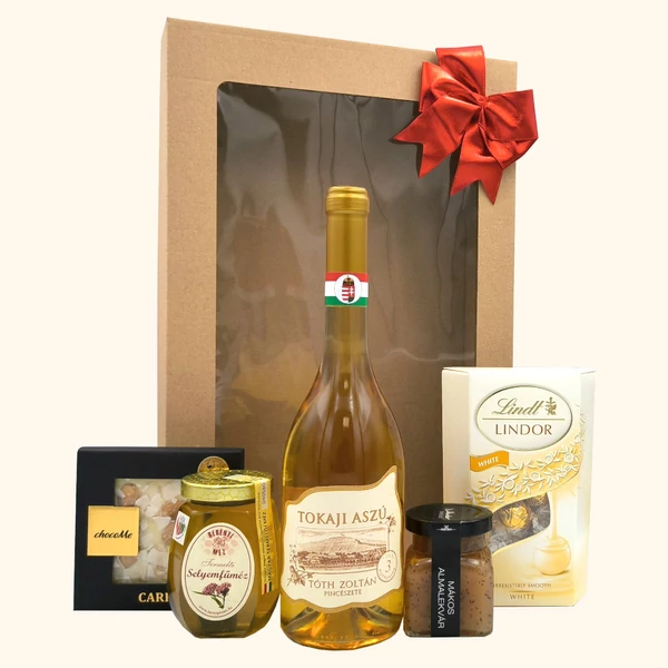 „Aszú &amp;amp; Sweets„ bor ajándékcsomag rendelés - ajándék házhozszállítás