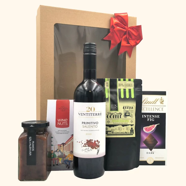 „Dono Primitivo„ bor ajándékcsomag rendelés - ajándék házhozszállítás