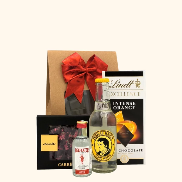 „ChocoGin - English„ gin ajándékcsomag rendelés - ajándék házhozszállítás