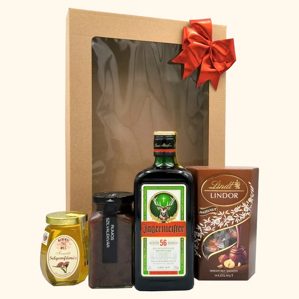 „Jagerfreude„ keserűlikőr ajándékcsomag rendelés - ajándék házhozszállítás