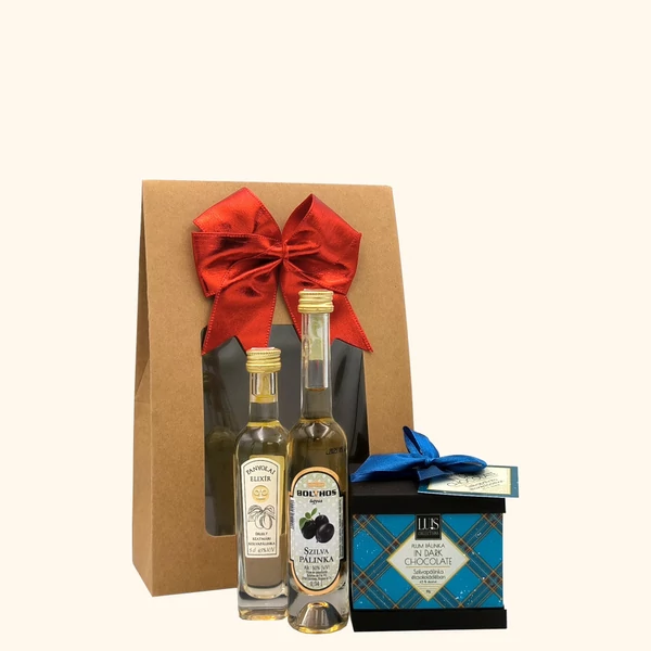 „Plum &amp;amp; Chocolate„ pálinka ajándékcsomag rendelés - ajándék házhozszállítás