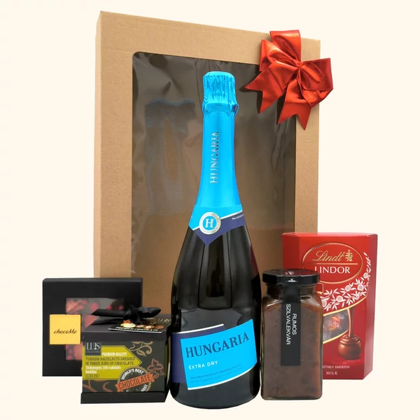 „Pop & Choc„ pezsgő ajándékcsomag