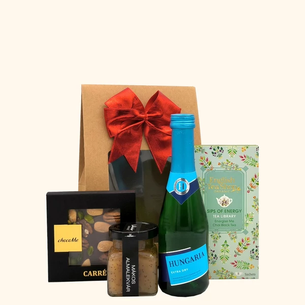 „Sips of Energy - Sparkling„ pezsgő ajándékcsomag rendelés - ajándék házhozszállítás