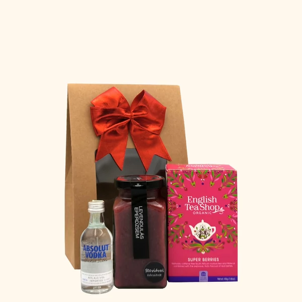 „Absolut Strawberry„ vodka ajándékcsomag rendelés - ajándék házhozszállítás