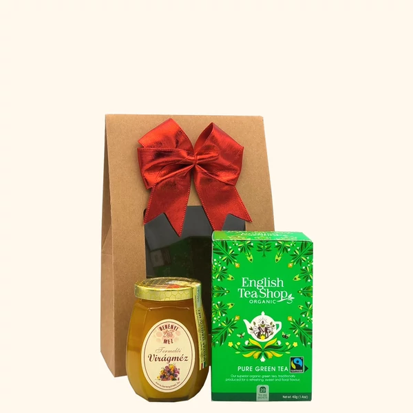 „Honey Tea Ritual - Green„ ajándékcsomag rendelés - ajándék házhozszállítás