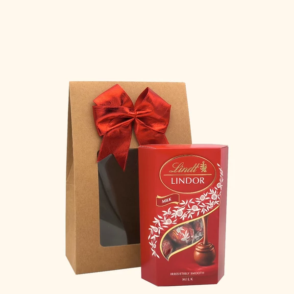 „Lindt Lindor Milk„ ajándékcsomag rendelés - ajándék házhozszállítás
