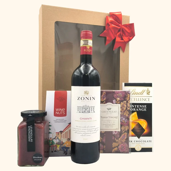 „Dono Chianti„ bor ajándékcsomag rendelés - ajándék házhozszállítás