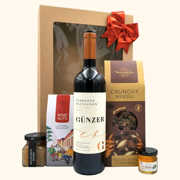 „Wine & Vitality - Red„ bor ajándékcsomag rendelés - ajándék házhozszállítás
