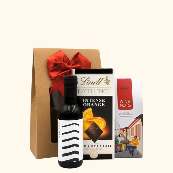 „Wine & Whisper - Red„ bor ajándékcsomag rendelés - ajándék házhozszállítás