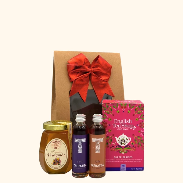 „Tea & Bee - Berries„ tealikőr ajándékcsomag rendelés - ajándék házhozszállítás