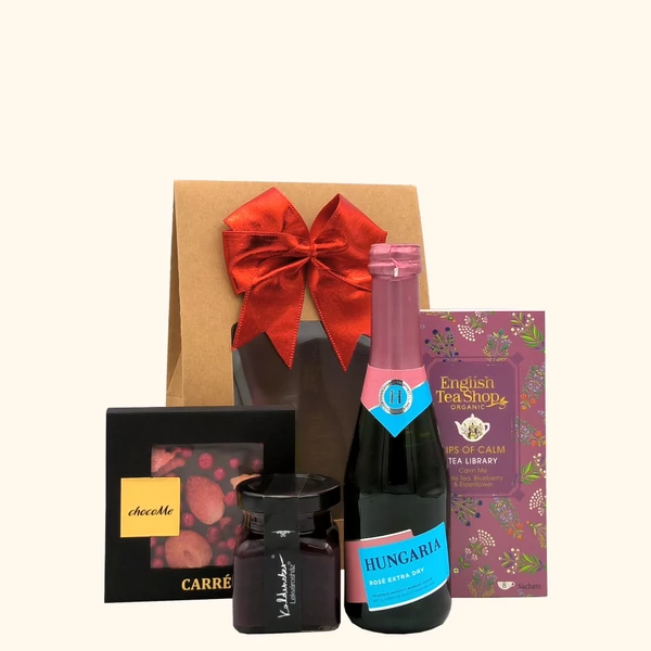 „Sips of Calm - Sparkling„ pezsgő ajándékcsomag rendelés - ajándék házhozszállítás
