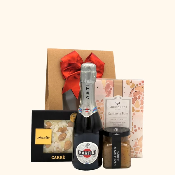 „Sogno - Amore„ pezsgő ajándékcsomag rendelés - ajándék házhozszállítás